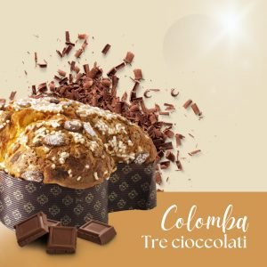 Colomba ai tre cioccolati